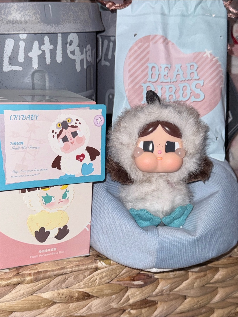 POP MART CRYBABY x Dear Birds – Shall We Dance Plush Pendant